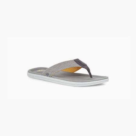 UGG Brookside Canvas - Flip Flops Herre - Lyse Blå (NO-Y774)